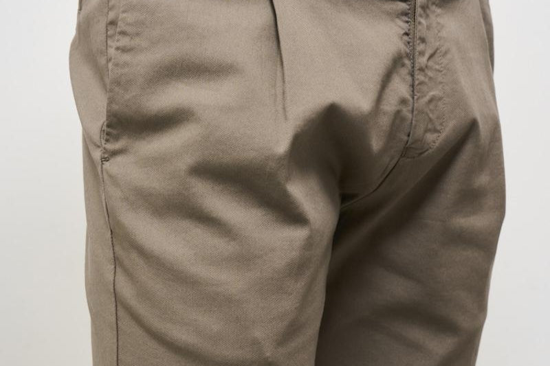 Pantalone uomo con pinces tortora XRETRO OL0629480 BERWICH 