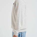 Felpa uomo mezza zip grigio chiaro 1000665 230 LES DEUX 
