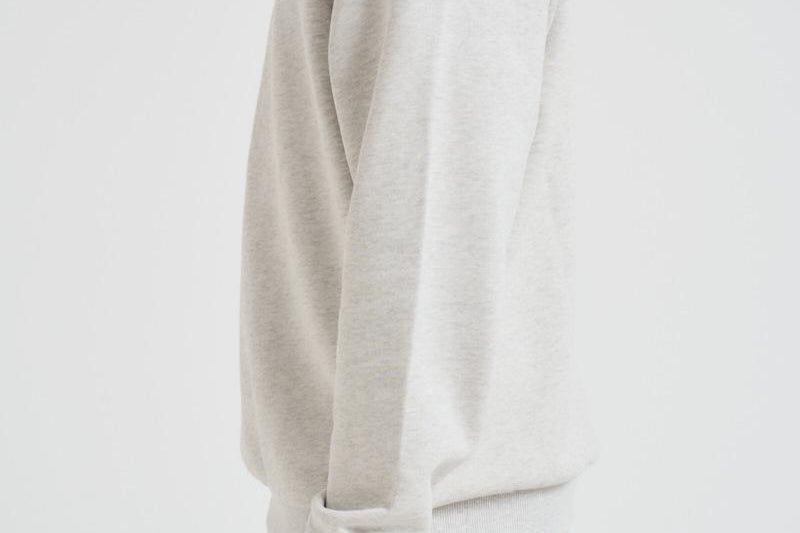 Felpa uomo mezza zip grigio chiaro 1000665 230 LES DEUX 