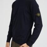 Maglia uomo girocollo blu 5100071 S00C4V0020 STONE ISLAND 