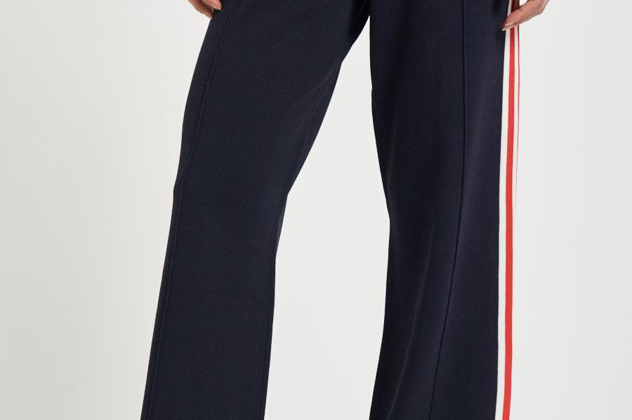 Pantalone donna in maglia blu PAPW 029B AUTRY 