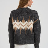 Maglione donna in tricot jaquard S99408F03 9249673C PESERICO 