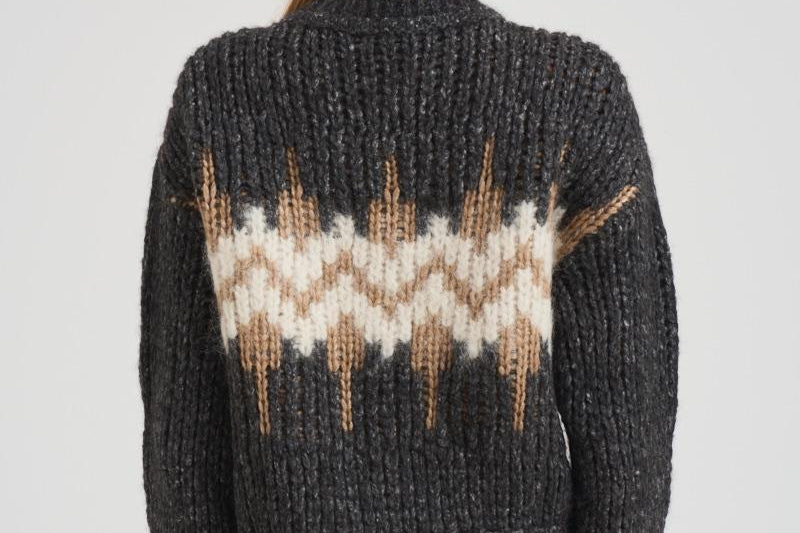 Maglione donna in tricot jaquard S99408F03 9249673C PESERICO 