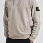 Felpa uomo con cappuccio grigio chiaro 6100029 S0A20V0061 STONE ISLAND 