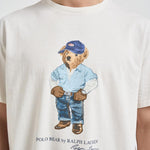 T-shirt uomo bear bianca 710B14615 001 RALPH LAUREN 