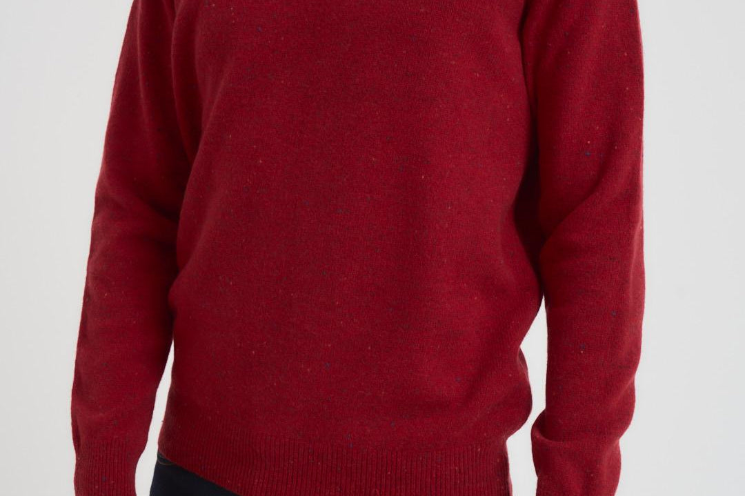 Maglia uomo girocollo rosso MKN1575 RE51 BARBOUR 