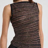Modello senza maniche con scollo rotondo K0H BK01CLS80E3 MISSONI 