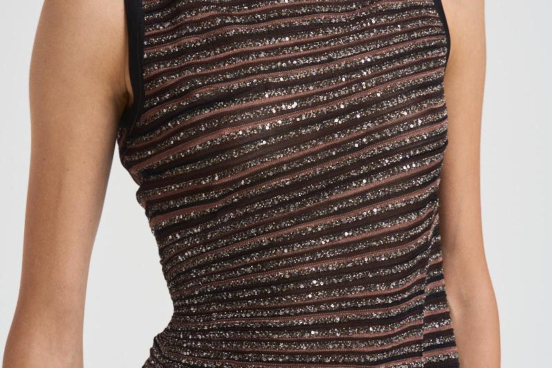 Modello senza maniche con scollo rotondo K0H BK01CLS80E3 MISSONI 