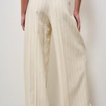 Pantalone donna Lou a palazzo gessato panna 10863 MTL66 ANINE BING 