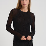 Top a coste in lurex KERRIA FULLBLACK IRO 