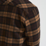 Camicia uomo a quadretti marrone M24300096 TURKISHCOFFEE SAMSØE SAMSØE 
