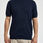 T-shirt uomo girocollo in maglia blu 300421 38 KANGRA 