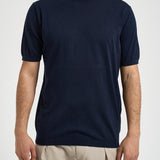 T-shirt uomo girocollo in maglia blu 300421 38 KANGRA 