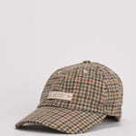 Cappellino uomo in check lana beige ACPU S6BP AUTRY 
