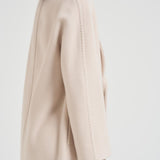 Cappotto donna midi doppiopetto panna TOKIO 023 MAX MARA STUDIO 