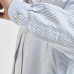 Camicia uomo in cotone a righe celeste e bianche 751271W A13 SEBAGO 