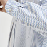 Camicia uomo in cotone a righe celeste e bianche 751271W A13 SEBAGO 