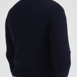 Giubbotto uomo in camoscio e tessuto blu FRANCIS KNIT 309 THE JACK LEATHERS 