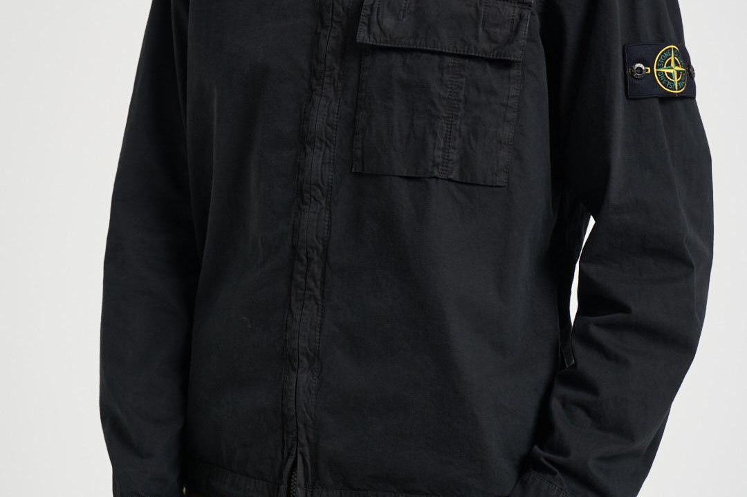 Camicia uomo 'old' effect nera 1200008 S00WNV0129 STONE ISLAND 