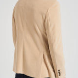 Giacca uomo doppiopetto in velluto panna CN4963 G1058 CIRCOLO 1901 