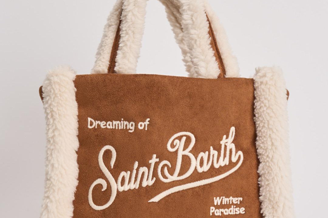 Borsa donna Vanity mini Shearling cammello VANITYMNSHEAR 1910 MC2 SAINT BARTH 