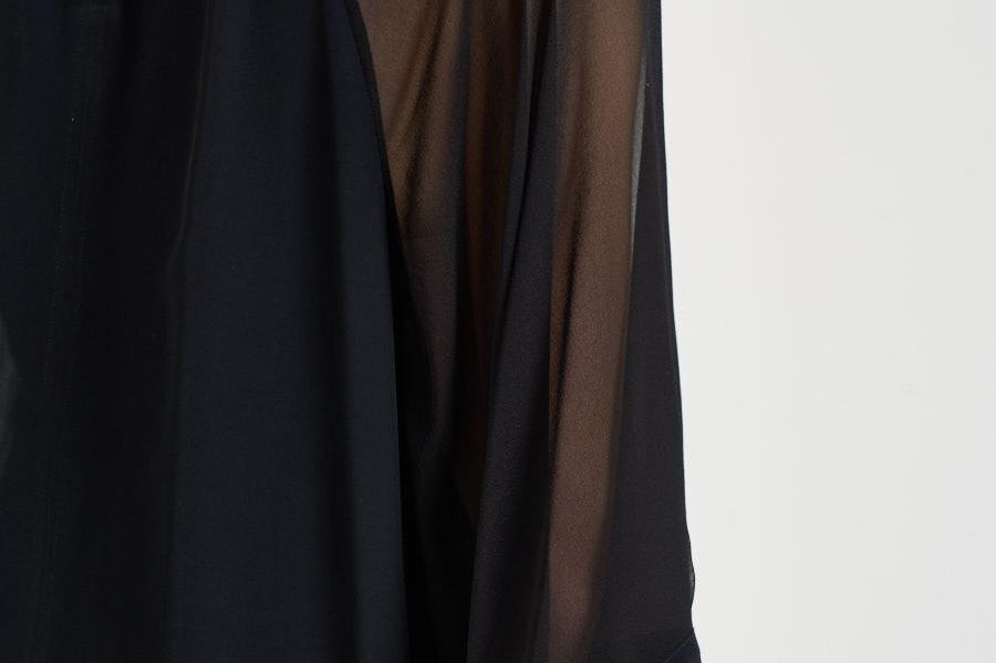 Blusa donna Sheer Raglan Blouse nera 32105 1433BLACK FILIPPA K 
