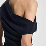 Abito donna midi monospalla blu notte D726148 PINGU012 P.a.r.o.s.h. 