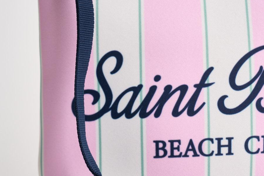 Pochette donna Aline a righe rosa e bianca ALINE 00760L MC2 SAINT BARTH 