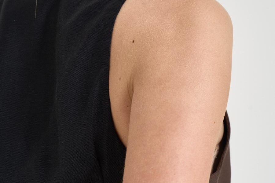 Gilet donna con bottoni marrone CALA BRO0226S IRO 