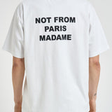 T-shirt uomo girocollo bianca TS203 CO002OPW DROLE DE MONSIEUR 