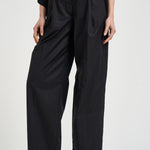 Pantalone donna ampio nero AXEL T0002BLACK THE LATEST 