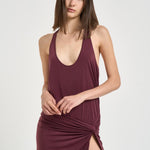 Abito donna lungo bordeaux TM190147B ROUGENOIR THE ANDAMANE 