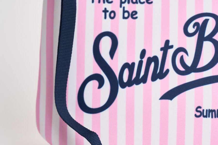 Pochette donna Aline a righe rosa ALINE 09412L MC2 SAINT BARTH 