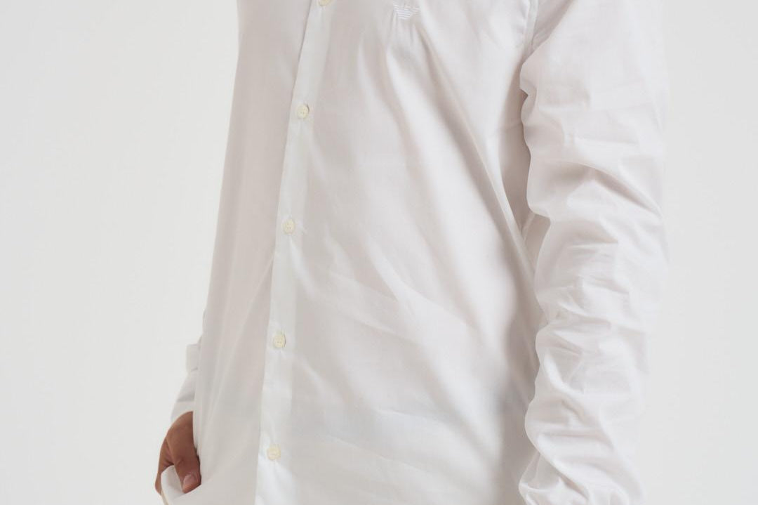 Camicia uomo bianca 8N1C09 1NI9Z0100 EMPORIO ARMANI 