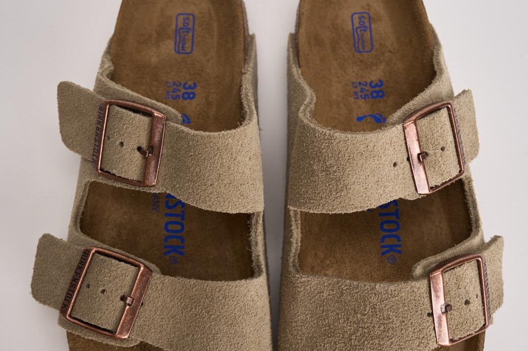 Sandalo arizona donna in suede 951303 TAUPE BIRKENSTOCK 