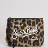 Pochette donna Aline Felt Leo animalier ALINE FELTLEO18 MC2 SAINT BARTH 