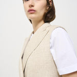 Giacca donna gilet beige 2157 542481 L.B.M. 