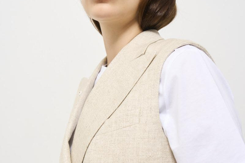 Giacca donna gilet beige 2157 542481 L.B.M. 