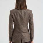 Giacca donna doppiopetto J Parigi pied de poule marrone JPARIGI10B 440010MORO TAGLIATORE 