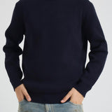 Maglia uomo girocollo blu notte GMP00841 P00066250486 GOLDEN GOOSE 