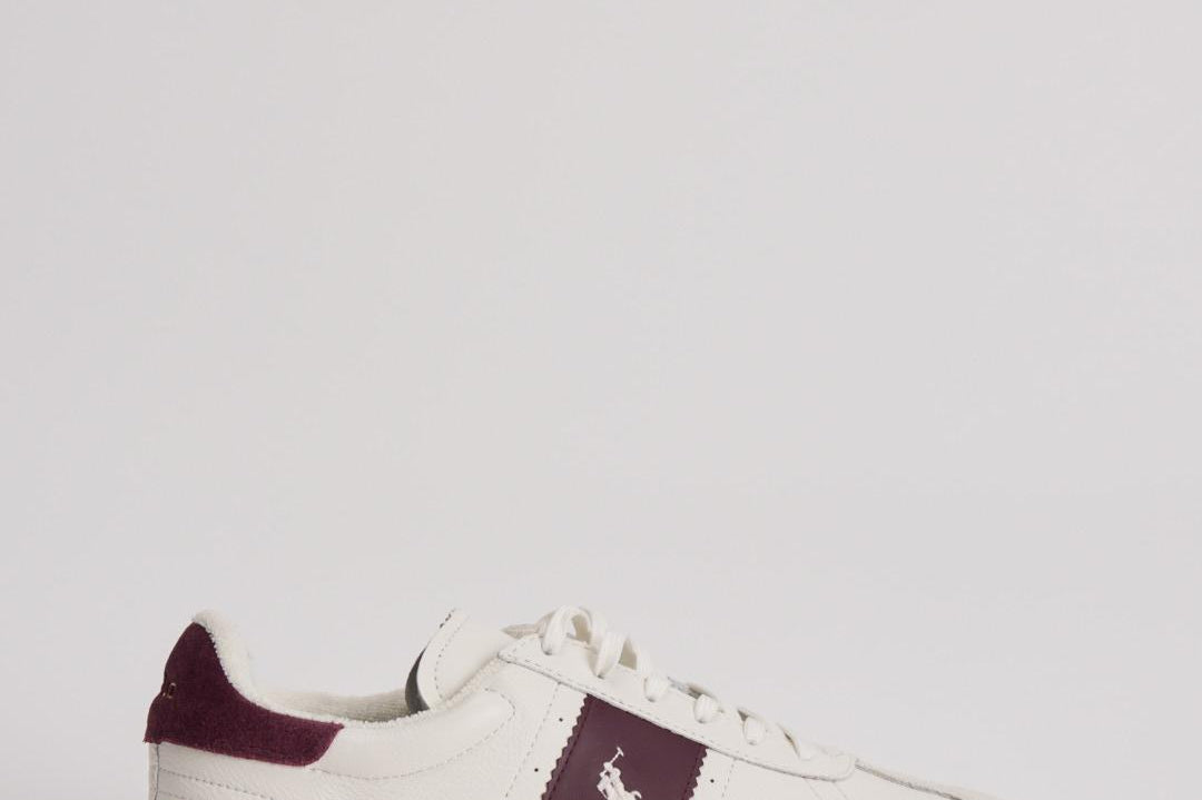 Sneakers uomo panna e bordeaux 809973706 003 RALPH LAUREN 