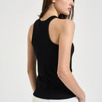 Canotta donna in cotone nera 12206 BLK26BLACK ANINE BING 