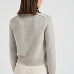 Girocollo donna maniche lunghe grigio chiaro CAROLINE 2239BOULEAU KUJTEN 