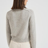 Girocollo donna maniche lunghe grigio chiaro CAROLINE 2239BOULEAU KUJTEN 