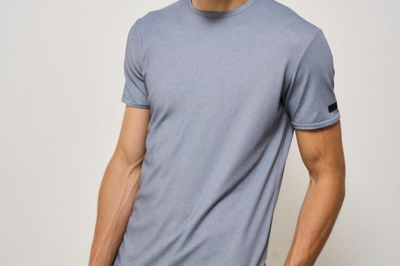 T-shirt uomo girocollo grigia 25221 12 RRD 