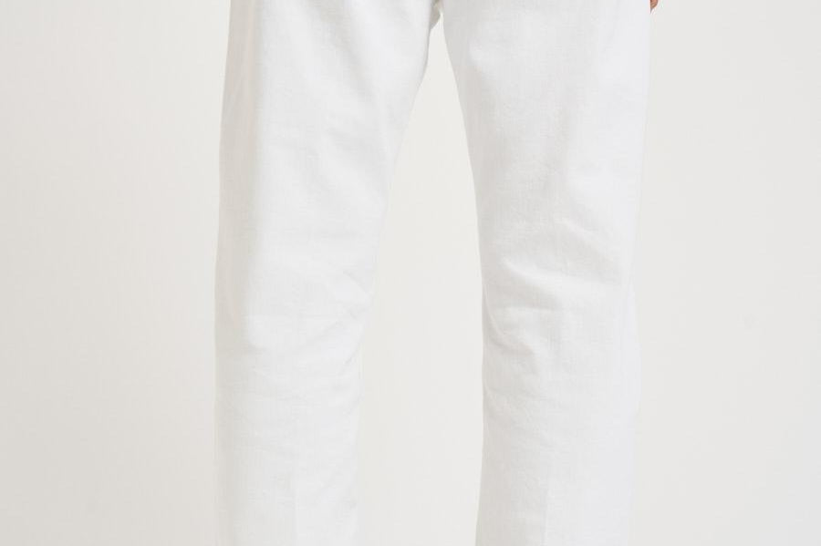 Jeans uomo tapered crop in denim bianco MUSSO UP518001 DEPARTMENT FIVE 