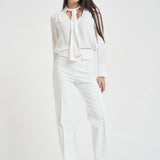 Camicia donna con foulard bianca CA146 360 ELISABETTA FRANCHI 