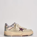 Sneakers uomo Forty2 crema e viola GMF00630 F00795815484 GOLDEN GOOSE 