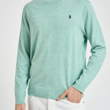 Maglia uomo girocollo verde menta 710890558 513 RALPH LAUREN 