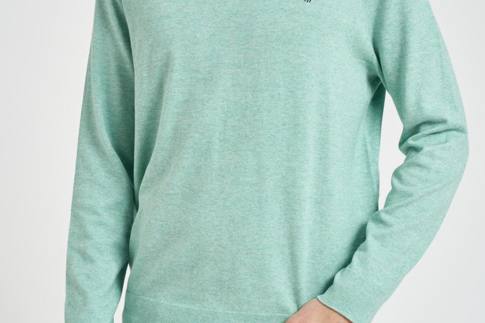 Maglia uomo girocollo verde menta 710890558 513 RALPH LAUREN 